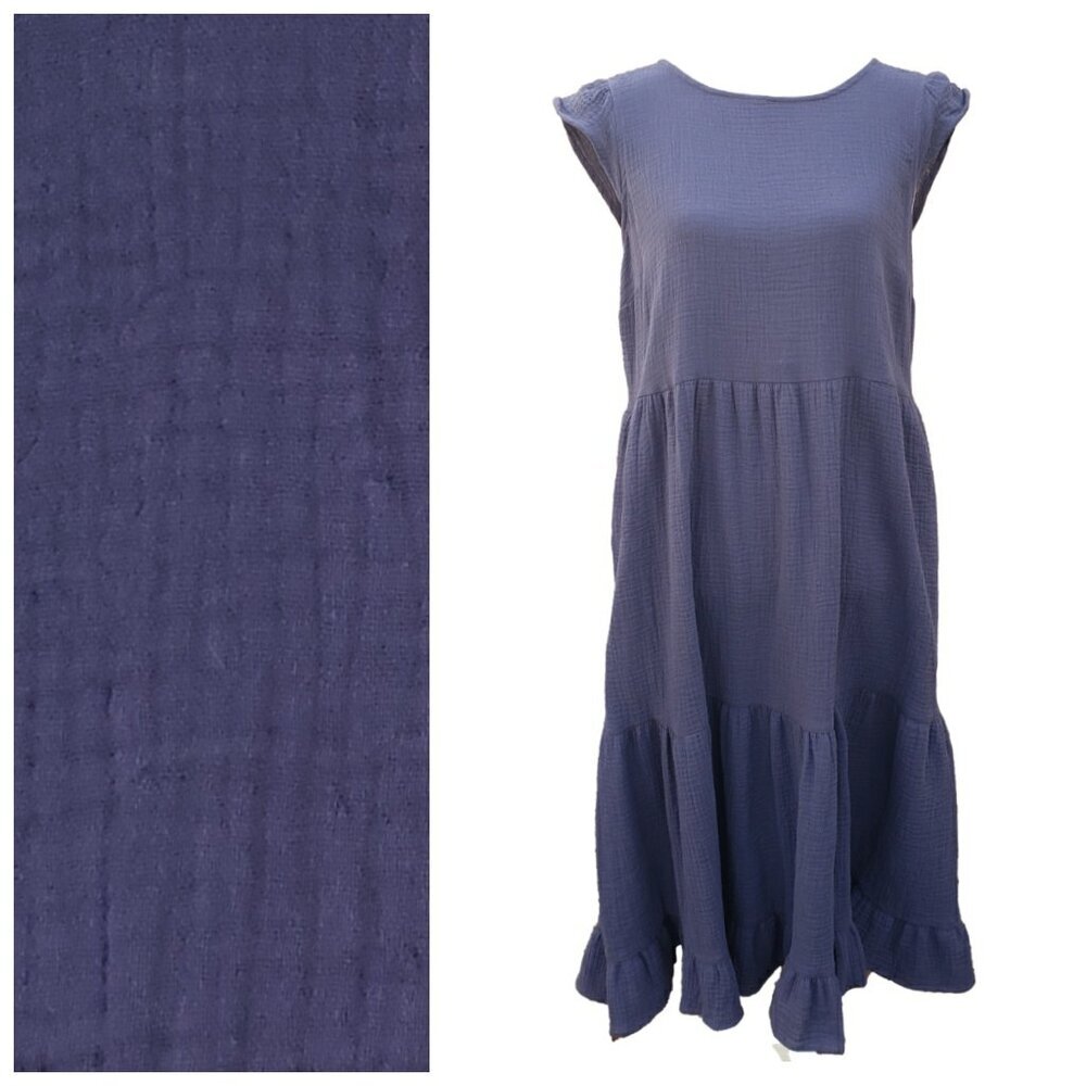 Brannan Petite Women's Blue Maxi Dress Size PL